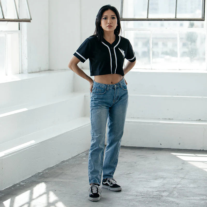 ILLENIUM - Women's Crop Jersey / Black